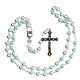First Communion box set blue cross rosary, French s3