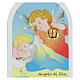 Ícone oração Anjo de Deus desenho 20 cm ITA s2