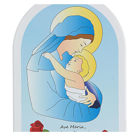 Ikona styl kreskówka Madonna i Dzieciątko