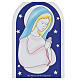 Icono Ave María con estrellas 25 cm s2