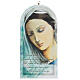 Icône visage Sainte Vierge avec prière 25 cm s1