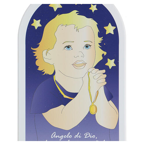 Kinderikone,  mit Gebet "Angelo di Dio", betendes Kind, 30 cm 2