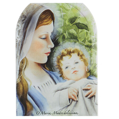 Ikone, Madonna und Kind, mit Mariengebet, 30 cm 2