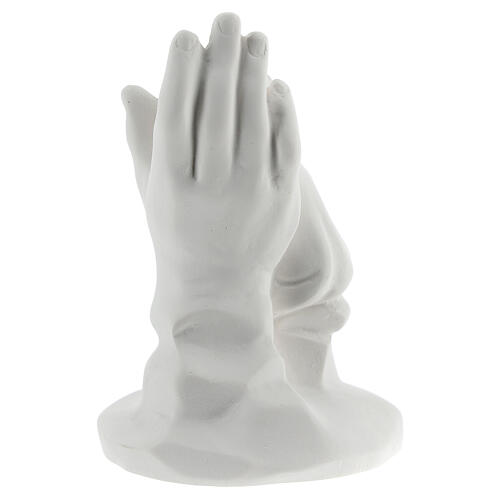 Child held by hand statue in resin 10 cm 4
