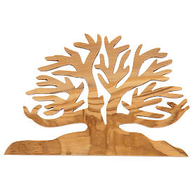 Arbre de la vie décoration bois d'olivier 15x10x1 cm