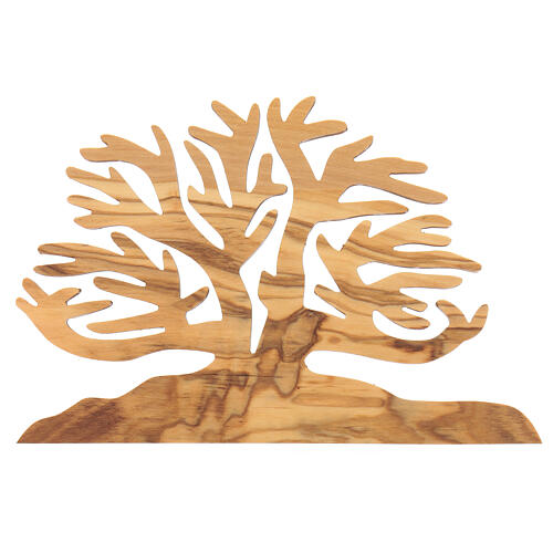 Albero della vita decorazione legno ulivo 15x10x1 cm 3