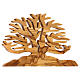Drzewo życia dekoracja z drewna oliwnego 15x10x1 cm s2