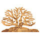 Drzewo życia dekoracja z drewna oliwnego 15x10x1 cm s3