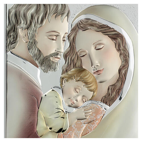 Farbiges Bild der Heiligen Familie aus Bilaminat, 36 x 24 cm 4