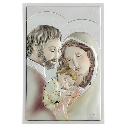 Picture Holy Family colored laminated 36x24 cm 1