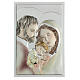 Picture Holy Family colored laminated 36x24 cm s1