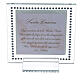Cadre Confirmation strass blancs 10x10 cm s3