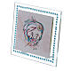 Maternity picture with light blue strass 10x10 cm s2