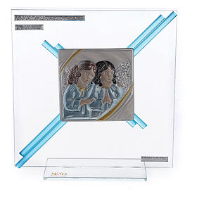 Quadretto Angeli Acquamarina cm 18x17