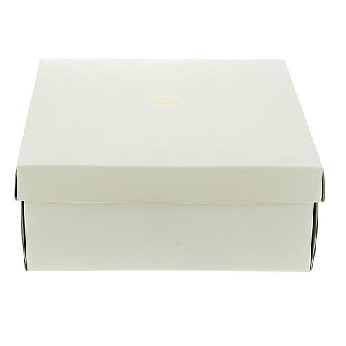Médaillon Communion strass blancs 6 cm 4