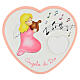Pink heart for cribs with audio 15 cm s1