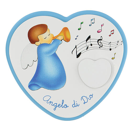 Blue heart for cribs with audio 15 cm 1