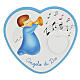 Blue heart for cribs with audio 15 cm s1