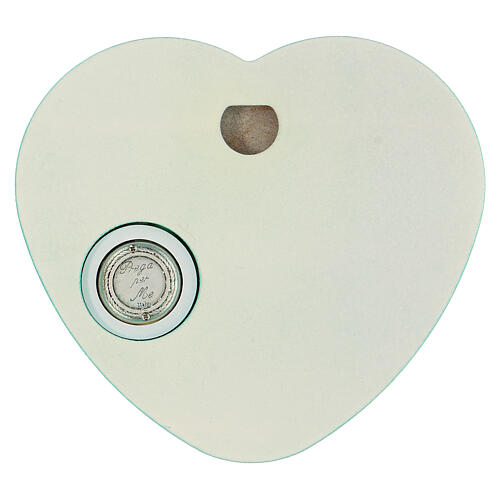 Sopraculla cuore verde angelo nuvoletta musica 15 cm 3