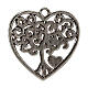 Charm for favours, heart with Tree of Life, zamak, 1 inch s2