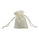 Geschenksäckchen mit Ziehband, cremefarben, 10x8 cm s2