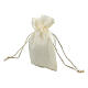 Geschenksäckchen mit Ziehband, cremefarben, 10x8 cm s3