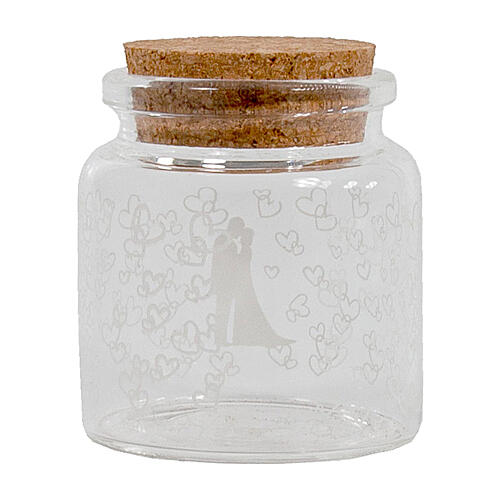 Glass jar for wedding favour 2.5x2 in 3