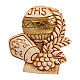Plaster magnet with chalice and JHS, Communion and Confirmation, 2x2 in s1