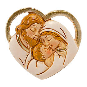 Plaster magnet of the Holy Family 2x2 in