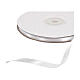 Double white satin ribbon 10 mm for favors 50 m s2
