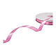 Ribbon for favours, pink double satin of 0.4 in, 55 yards s1