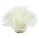 Ivory organza veil for favours, 9 in diameter, set of 50 s2