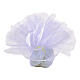 White organza veil for favours, 9 in diameter, set of 50 s2