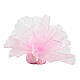 Pink organza veil for favours, 9 in diameter, set of 50 s2