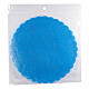 Voile organza rond bleu 23 cm diamètre pour bonbonnières 50 pcs s1