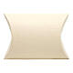 Ivory silk paper pillow box 12x7 cm s4
