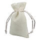 White small cloth bag for favors in organza 10x8 cm s2