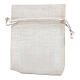 White small cloth bag for favors in organza 10x8 cm s4