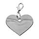 Heart-shaped charm for religious favours, zamak, 1x1 in s1
