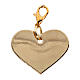 Heart-shaped charm for religious favours, golden zamak, 1x1 in s1