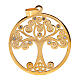 Golden charm for religious favours, Tree of Life, zamak and rhinestones, 2 in s1