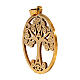 Golden charm for religious favours, Tree of Life, zamak and rhinestones, 2 in s2