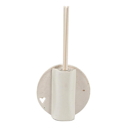 Round glittery air freshner with Confirmation symbols, religious favour, 3x1 in 3