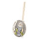 Round glittery air freshner with Communion symbols, religious favour, 3x1 in s2