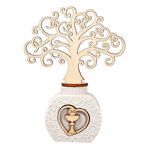 Tree of Life air freshner for First Communion, religious favour, 6x4 in 1