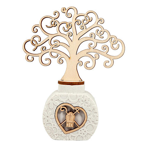 Round reed diffuser Confirmation favor Tree of Life 15x10 cm 1