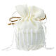 Ivory-coloured bag with porcelain Tau, religious favour, 4x3 in s3