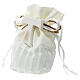 Small ivory cloth bag Tau porcelain favors 10x8 cm s2