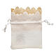 Sacchetto bianco organza JHS Comunione 10x8cm s3