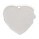 Heart-shaped charm with mitre and crozier, plaster, 1.5 in s3